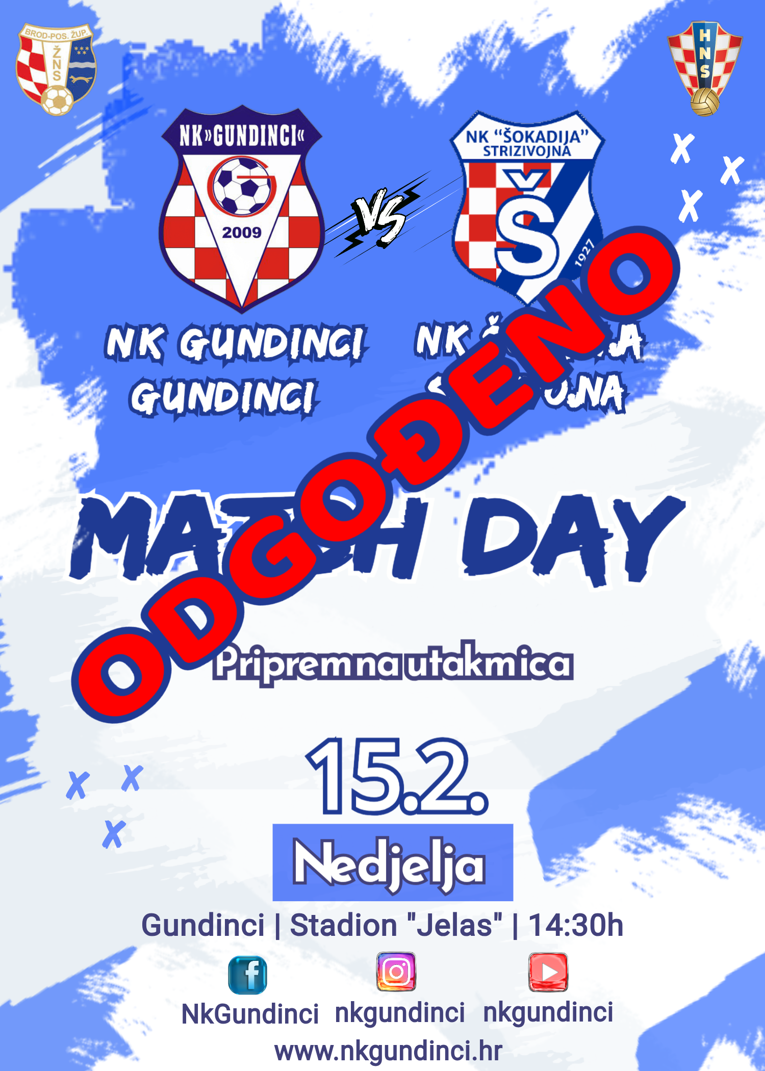 Odgođena utakmica sa Šokadijom